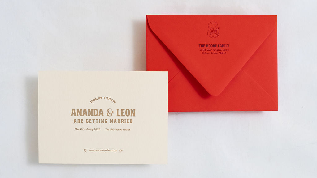 Wedding Save the Date Card