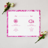 French Elegance Rectangular Bar Menu