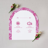 French Elegance Arched Bar Menu