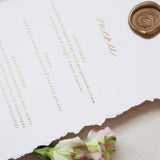 Secret Garden Dinner Menu
