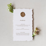 Secret Garden Dinner Menu