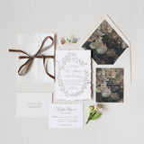 Secret Garden Wedding Invitation Suite
