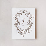 Romantic Florals Table Numbers