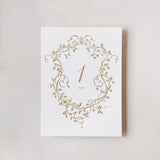 Romantic Florals Table Numbers