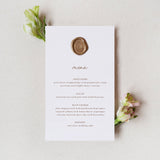 Secret Garden Dinner Menu