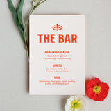 New Orleans Vintage Bar Menu